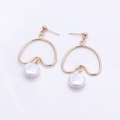 EK314 New Design Metal Gold Color Circle Cross Heart Geometric Irregular Natural Imitation Pearl Drop Earrings for Women Jewelry
EK314 New Design Metal Gold Color Circle Cross Heart Geometric Irregular Natural Imitation Pearl Drop Earrings for Women Jewelry