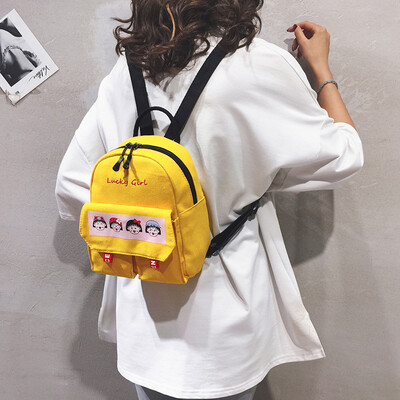 Backpack female 2019 new Korean version of the wild Harajuku student canvas bag Japanese cartoon girl mini backpack
Backpack female 2019 new Korean version of the wild Harajuku student canvas bag Japanese cartoon girl mini backpack