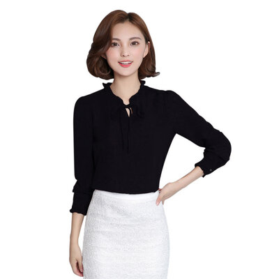 Women Blouse Long Sleeve Stand Collar Bow Blouses Elegant Ladies Chiffon Blouse Tops Fashion Office Work Wear -2XL
Women Blouse Long Sleeve Stand Collar Bow Blouses Elegant Ladies Chiffon Blouse Tops Fashion Office Work Wear -2XL