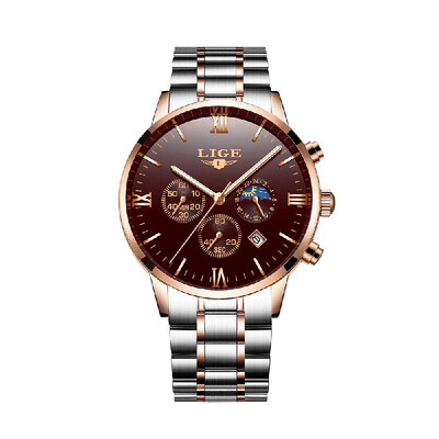 LIGE 9831 Men Watch Quartz Business Simple Wristwatch Calendar Date Hour Minute Second Display Timer 3ATM Waterproof Fashion Casua
LIGE 9831 Men Watch Quartz Business Simple Wristwatch Calendar Date Hour Minute Second Display Timer 3ATM Waterproof Fashion Casua
