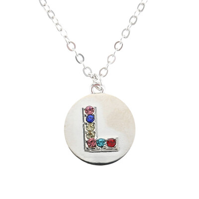 Silver Alphabet Initial Letter A To Z Pendant Necklace Colorful Rhinestone Pendant Birthday Gifts Christmas Gifts For Women Girls
Silver Alphabet Initial Letter A To Z Pendant Necklace Colorful Rhinestone Pendant Birthday Gifts Christmas Gifts For Women Girls