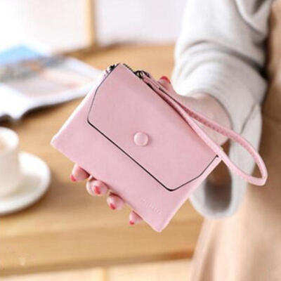 Short Section Lady Purse PU Leather Mini Wallet Small Clutch Folding Female Card Holder Wallet W Strap
Short Section Lady Purse PU Leather Mini Wallet Small Clutch Folding Female Card Holder Wallet W Strap