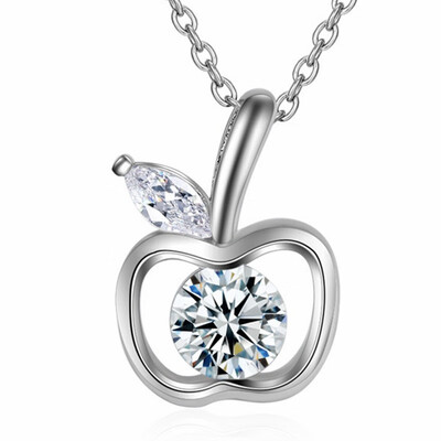 Hollow Out Apple Pendant Necklace Cubic Zirconia Fashion Jewelry Gift CZ Crystal Ladies Short Chain Necklaces WK99
Hollow Out Apple Pendant Necklace Cubic Zirconia Fashion Jewelry Gift CZ Crystal Ladies Short Chain Necklaces WK99