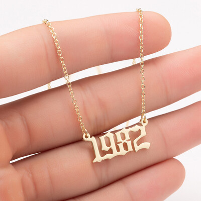 Sale Custom Jewelry Special Date Year Number Necklace for Women from 1980 to 2002 Personalized Collares Necklaces
Sale Custom Jewelry Special Date Year Number Necklace for Women from 1980 to 2002 Personalized Collares Necklaces