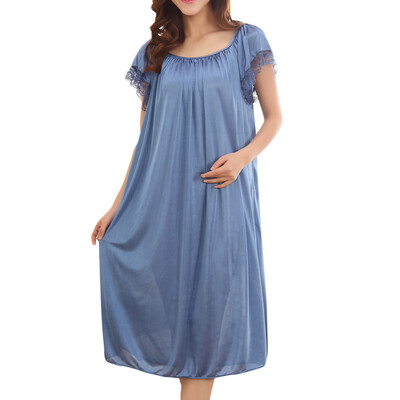 Toponeto Women Summer Home Lace Ice Silk Short Sleeve Loose Plus Oversize Nightgown Dress
Toponeto Women Summer Home Lace Ice Silk Short Sleeve Loose Plus Oversize Nightgown Dress