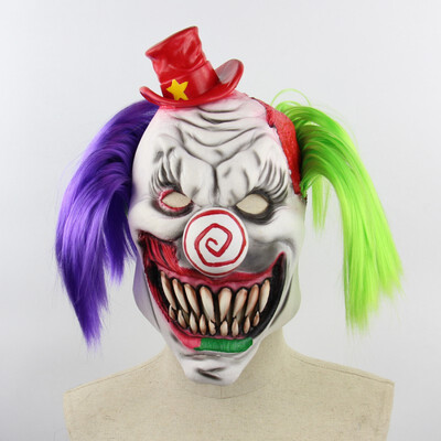 Creative Natural Latex Halloween Bar Party Supplies Waterproof Environment-friendly Scary Latex Plush Clown Mask
Creative Natural Latex Halloween Bar Party Supplies Waterproof Environment-friendly Scary Latex Plush Clown Mask