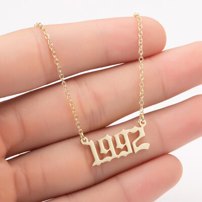Sale Custom Jewelry Special Date Year Number Necklace for Women from 1980 to 2002 Personalized Collares Necklaces
Sale Custom Jewelry Special Date Year Number Necklace for Women from 1980 to 2002 Personalized Collares Necklaces