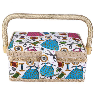 Greensen Household Fabric Craft Handmade Sewing Basket Thread Needle Storage Box Organizer
Greensen Household Fabric Craft Handmade Sewing Basket Thread Needle Storage Box Organizer