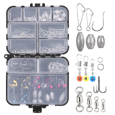 256pcs Fishing Accessories Kit Crank Hooks Sinker Weights Swivels Snaps Connectors Beads Fishing Tackle Box Set
256pcs Fishing Accessories Kit Crank Hooks Sinker Weights Swivels Snaps Connectors Beads Fishing Tackle Box Set