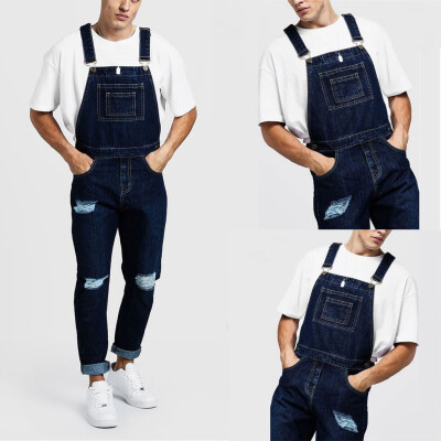 Gobestart Mens Hole Pocket Jeans Overall Jumpsuit Streetwear Overall Suspender Pants
Gobestart Mens Hole Pocket Jeans Overall Jumpsuit Streetwear Overall Suspender Pants