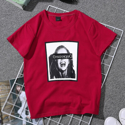 Womens Korean Style Round Neck Weird Head Portrait Print Short Sleeve Pullover T-Shirt
Womens Korean Style Round Neck Weird Head Portrait Print Short Sleeve Pullover T-Shirt