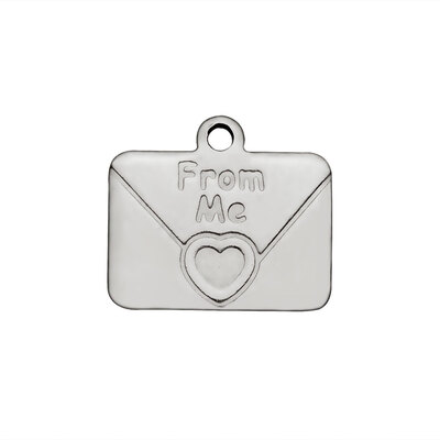 304 Stainless Steel Charms Envelope with Word Stainless Steel Color 12x14x1mm Hole 1mm
304 Stainless Steel Charms Envelope with Word Stainless Steel Color 12x14x1mm Hole 1mm