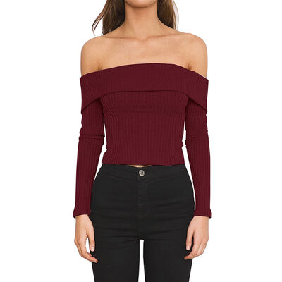 Sweet Off Shoulder Slim Hot Sweaters Knitted Slash Neck Solid Women Sweater Jumper Pull Femme Winter Long Sleeve Female pullover
Sweet Off Shoulder Slim Hot Sweaters Knitted Slash Neck Solid Women Sweater Jumper Pull Femme Winter Long Sleeve Female pullover