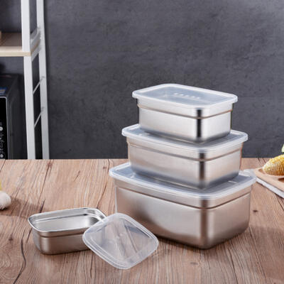 Greensen 4Pcs Stainless Steel Food Containers with Leakproof Lids Rectangle Food Storage Box
Greensen 4Pcs Stainless Steel Food Containers with Leakproof Lids Rectangle Food Storage Box