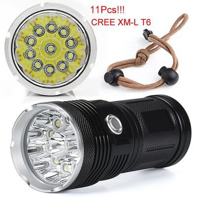 Saidsome 28000LM 11 x XM- T6 LED Flashlight Torch 4x 18650 Hunting Light Lamp Lot flashlight lamp
Saidsome 28000LM 11 x XM- T6 LED Flashlight Torch 4x 18650 Hunting Light Lamp Lot flashlight lamp