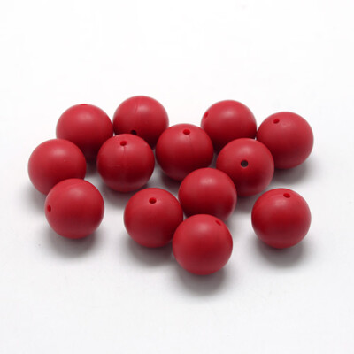 Food Grade Environmental Silicone Beads Chewing Beads For Teethers DIY Nursing Necklaces Making Round Red 12mm Hole 2mm
Food Grade Environmental Silicone Beads Chewing Beads For Teethers DIY Nursing Necklaces Making Round Red 12mm Hole 2mm