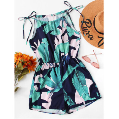 Starmoon Fashion Women Printed O-Neck Sleeveless Camis Bandage Casual Camisole Jumpsuit
Starmoon Fashion Women Printed O-Neck Sleeveless Camis Bandage Casual Camisole Jumpsuit