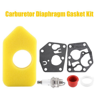 Greensen Carburetor Diaphragm Gasket Air Filter Spark Plug Kit for Briggs & Stratton Many Small Engines
Greensen Carburetor Diaphragm Gasket Air Filter Spark Plug Kit for Briggs & Stratton Many Small Engines