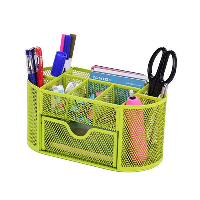 9 Storage Compartments Multi-functional Mesh Desk Organizer Pen Holder Stationery Storage Container Box Collection Office School
9 Storage Compartments Multi-functional Mesh Desk Organizer Pen Holder Stationery Storage Container Box Collection Office School