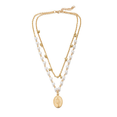 Tocona Layered Vintage Pearl Necklace Gold Pendant Long Choker for Women God statement Necklace Jewelry Accessories 8027
Tocona Layered Vintage Pearl Necklace Gold Pendant Long Choker for Women God statement Necklace Jewelry Accessories 8027