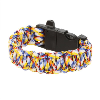 9 Survival Paracord Emergency Bracelet Rope with Flint Fire Starter Scraper Whistle Gear Kit Outdoor
9 Survival Paracord Emergency Bracelet Rope with Flint Fire Starter Scraper Whistle Gear Kit Outdoor