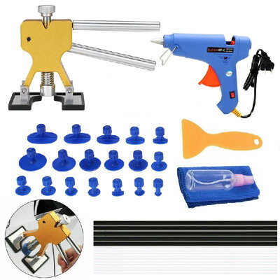 Paintless Dent Repair Tools Kit Dent Lifter Puller Glue Tabs Glue Gun Tools Glue Sticks 33pcs
Paintless Dent Repair Tools Kit Dent Lifter Puller Glue Tabs Glue Gun Tools Glue Sticks 33pcs