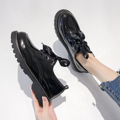 Womens Shoes Korean Version Baitao Single Shoes Women British Wind Painted Leather Thick-soled Shoes Block Student Shoes Women
Womens Shoes Korean Version Baitao Single Shoes Women British Wind Painted Leather Thick-soled Shoes Block Student Shoes Women