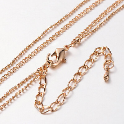 Iron Chains Necklace Making Ball Chains&Twisted Chains with Alloy Lobster Claw Clasps&Iron End Chains Light Gold 295"
Iron Chains Necklace Making Ball Chains&Twisted Chains with Alloy Lobster Claw Clasps&Iron End Chains Light Gold 295"