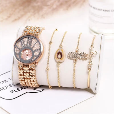 Bling Bling Diamond Watch Set WomenS Luxury Brand Stainless Steel Quartz Wristwatch Creative Crystal Rhinestone Gold Watches 
Bling Bling Diamond Watch Set WomenS Luxury Brand Stainless Steel Quartz Wristwatch Creative Crystal Rhinestone Gold Watches