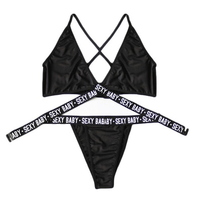 Toponeto Fashion Women Letter Push Up Top Bra Underwear Set Sexy Lingerie Sleepwear Thong
Toponeto Fashion Women Letter Push Up Top Bra Underwear Set Sexy Lingerie Sleepwear Thong