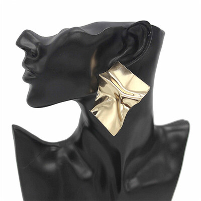 Olaru Fashion Vintage Gold Sliver Color Irregular Square Stud Earrings Fashion Extendy Earring Women Brincos Bijoux Femme SALES
Olaru Fashion Vintage Gold Sliver Color Irregular Square Stud Earrings Fashion Extendy Earring Women Brincos Bijoux Femme SALES