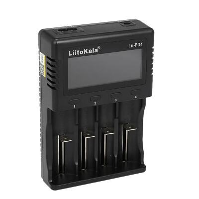 LiitoKala Lii-PD4 Intelligent Battery Charger Smart Charger w 4 Battery Slots LCD Display for Ni-MH Ni-Cd Li-ion Rechargeable Bat
LiitoKala Lii-PD4 Intelligent Battery Charger Smart Charger w 4 Battery Slots LCD Display for Ni-MH Ni-Cd Li-ion Rechargeable Bat