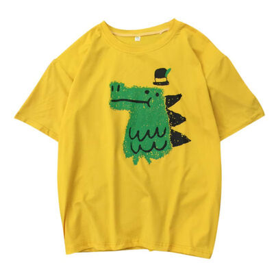 Women Cute Dinosaur Cartoon Printed t-Shirt Round Neck Collar Half Sleeve Female t-Shirt Casual Slim Ladies Tops
Women Cute Dinosaur Cartoon Printed t-Shirt Round Neck Collar Half Sleeve Female t-Shirt Casual Slim Ladies Tops