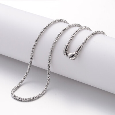 304 Stainless Steel Necklace Making Popcorn Chains with Lobster Clasps Stainless Steel Color 1772"450mm 24mm
304 Stainless Steel Necklace Making Popcorn Chains with Lobster Clasps Stainless Steel Color 1772"450mm 24mm