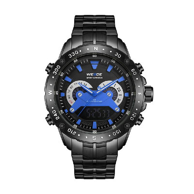 WEIDE WH8501 Dual Display Two Movement Digital Quartz Men Watch 3ATM Waterproof Business Sports Luminous Military Watch Dual Time
WEIDE WH8501 Dual Display Two Movement Digital Quartz Men Watch 3ATM Waterproof Business Sports Luminous Military Watch Dual Time