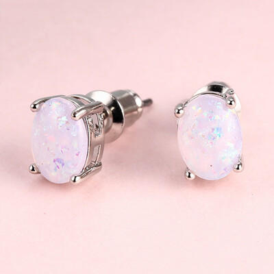 2 Pairs Elegant Stud Earrings Elegant Oval Opal Ear Studs Earrings Wedding Engagement Bridal Jewelry Cute
2 Pairs Elegant Stud Earrings Elegant Oval Opal Ear Studs Earrings Wedding Engagement Bridal Jewelry Cute