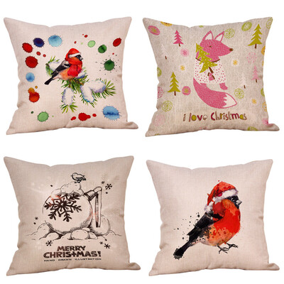 Tailored 4PC Happy Christmas Pillow Cases Linen Sofa Cushion Cover Home Decor Pillow Case
Tailored 4PC Happy Christmas Pillow Cases Linen Sofa Cushion Cover Home Decor Pillow Case