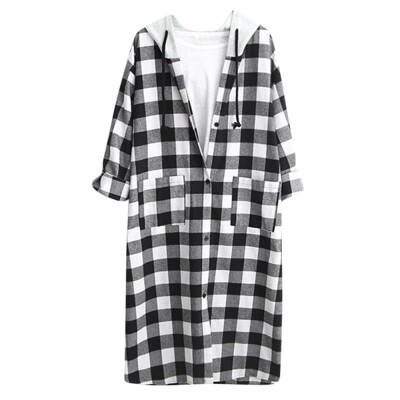 Toponeto Women Hooded Winter Warm Wool Pockets Lattice Clothes Button Long Shirt Coat
Toponeto Women Hooded Winter Warm Wool Pockets Lattice Clothes Button Long Shirt Coat