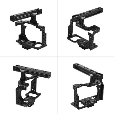 Andoer Camera Cage Top Handle 15mm Rod Baseplate Kit Video Film Movie Making Stabilizer Aluminum Alloy with Cold Shoe Mount Ca
Andoer Camera Cage Top Handle 15mm Rod Baseplate Kit Video Film Movie Making Stabilizer Aluminum Alloy with Cold Shoe Mount Ca