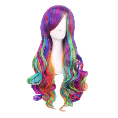 Colorful Long Curly Wig Women Female Girls Cosplay Wig Hairpiece Women Synthetic Hair Fake Hair
Colorful Long Curly Wig Women Female Girls Cosplay Wig Hairpiece Women Synthetic Hair Fake Hair