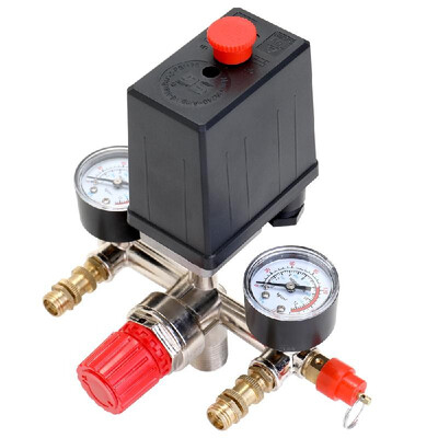 125 PSI 12 Bar Small Air Compressor Pressure Switch Control Adjustable Regulator Valve Instrument
125 PSI 12 Bar Small Air Compressor Pressure Switch Control Adjustable Regulator Valve Instrument