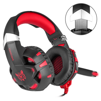 ONIKUMA K2 USB Gaming Headset Over Ear Virtual 71 Channel Gaming Headphone with LED Light&Microphone Red for PC Computer Lapt
ONIKUMA K2 USB Gaming Headset Over Ear Virtual 71 Channel Gaming Headphone with LED Light&Microphone Red for PC Computer Lapt