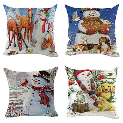 Siaonvr 4Pcs Christmas Pillow Cover Pillowcases Decorative Sofa Cushion Cover Decoration
Siaonvr 4Pcs Christmas Pillow Cover Pillowcases Decorative Sofa Cushion Cover Decoration