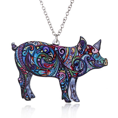 Acrylic Animal Necklace Pet Cat Dragon Pig Bird Wolf Horse Fish Dog Necklace Women Bohemia Jewelry Pendant Ethnic Long Necklace
Acrylic Animal Necklace Pet Cat Dragon Pig Bird Wolf Horse Fish Dog Necklace Women Bohemia Jewelry Pendant Ethnic Long Necklace