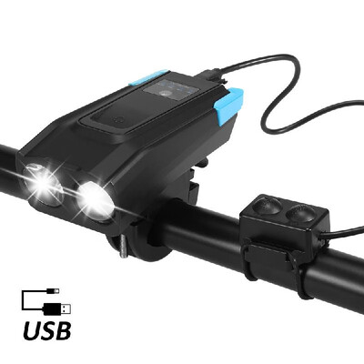 Bicycle Front Light USB Rechargeable Smart Induction Bike Headlight LED Lamp Flashlight with Horn 2000mAh4000mAh Battery 
Bicycle Front Light USB Rechargeable Smart Induction Bike Headlight LED Lamp Flashlight with Horn 2000mAh4000mAh Battery