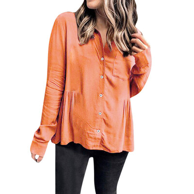 Starmoon Women Casual Solid Button Up Button Front Ruffled Pleats Pocket Shirt Top Blouse
Starmoon Women Casual Solid Button Up Button Front Ruffled Pleats Pocket Shirt Top Blouse