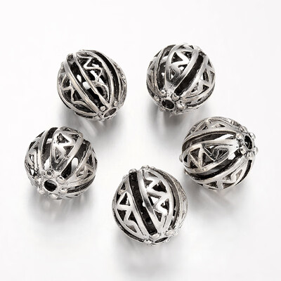 Hollow Round Tibetan Style Alloy European Beads Large Hole Beads Antique Silver 21x20mm Hole 4mm
Hollow Round Tibetan Style Alloy European Beads Large Hole Beads Antique Silver 21x20mm Hole 4mm