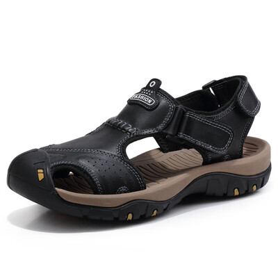 New summer sandals male real leather Baotou beach shoes cowhide anti-skid outdoor breathable daily casual mens shoes
New summer sandals male real leather Baotou beach shoes cowhide anti-skid outdoor breathable daily casual mens shoes