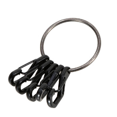 Outdoor Camping Tool Set Hook Buckle 5 Mini D Shape Carabiners 1 Keychain Round Split Key Ring
Outdoor Camping Tool Set Hook Buckle 5 Mini D Shape Carabiners 1 Keychain Round Split Key Ring