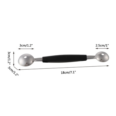 Double Ended Headed Fruit Digger Fruit Spoon Ice Cream Ball Spoon Melon Baller Kitchen Supply for Summer Diet
Double Ended Headed Fruit Digger Fruit Spoon Ice Cream Ball Spoon Melon Baller Kitchen Supply for Summer Diet
